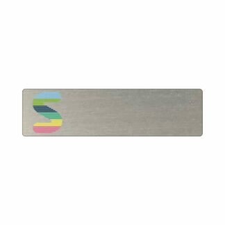 Namnbricka metall 75x20 ink magnet 10-pack