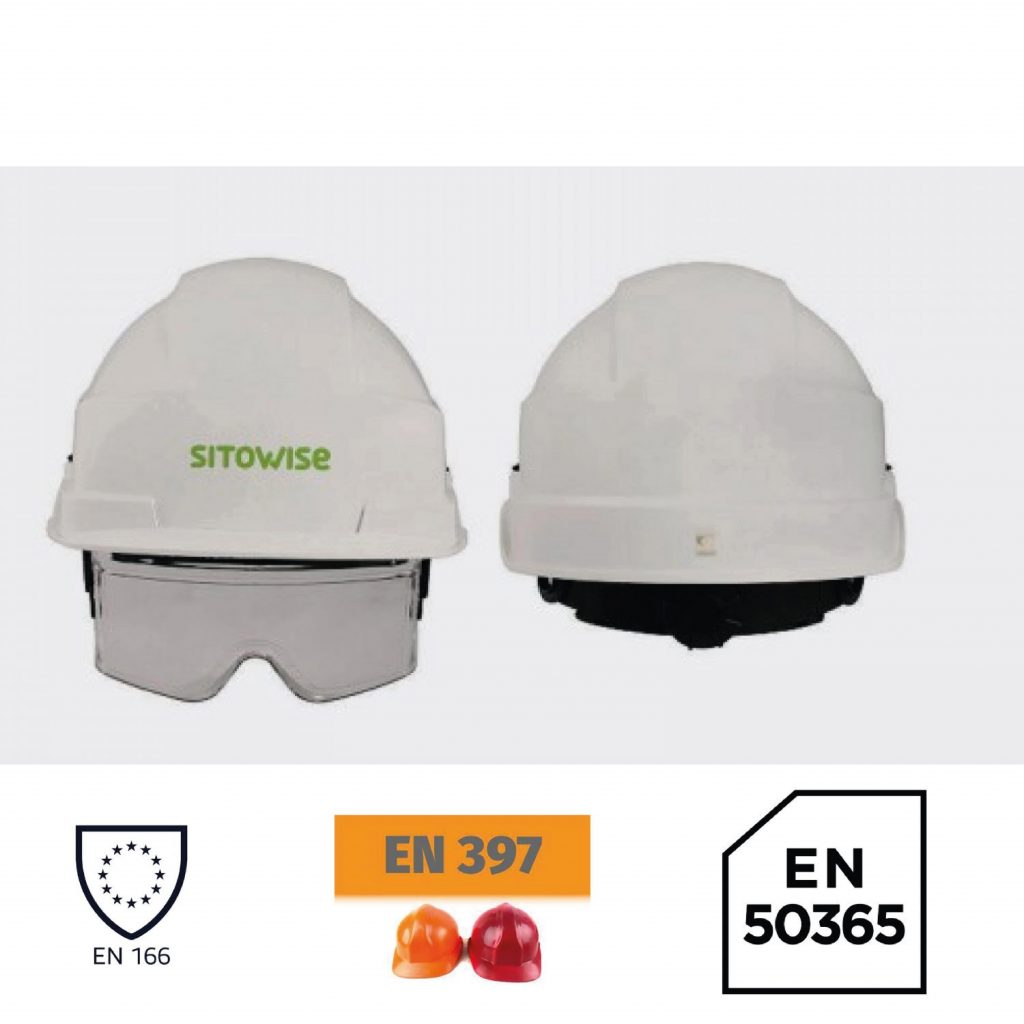 Skyddshjälp Iris II m. inbyggt visir